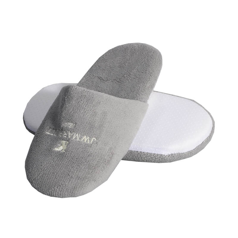 Lightweight coral fleece thick unisex reusable hotel slippers