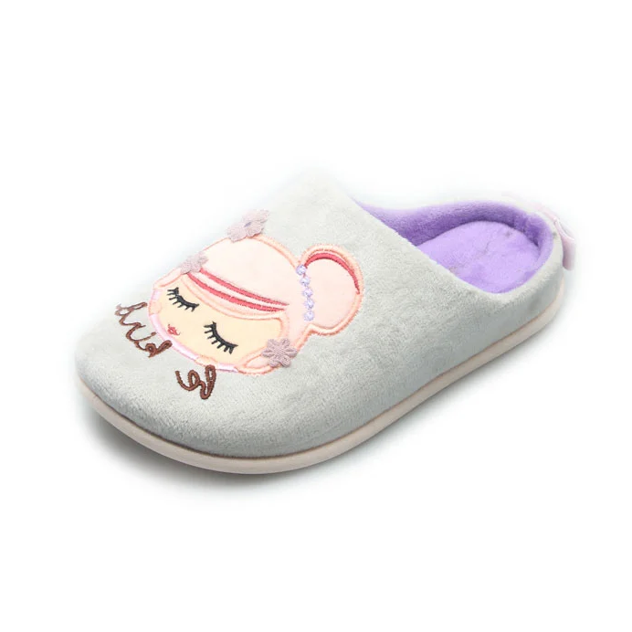 Warm super soft lining fleece indoor slipper