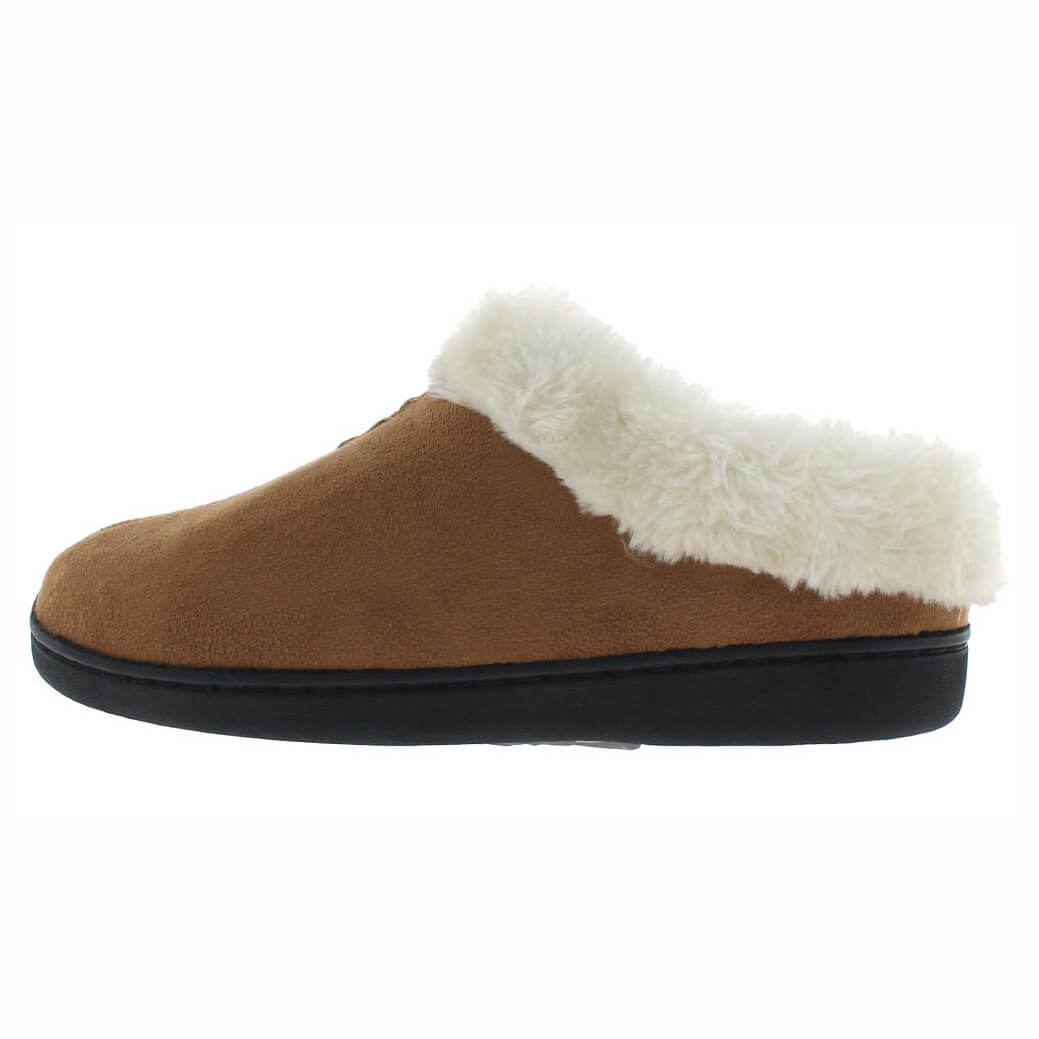 Ladies' suede fabric warm comfy snow slipper