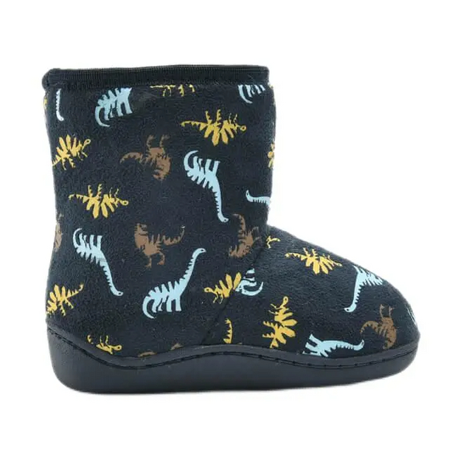 Dinosaur cartoon print anti-slip kids boots