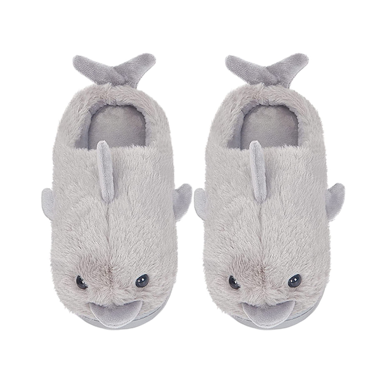 Winter warm women men dolphin animal slippers