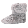 Winter warm indoor grey half boots for lady