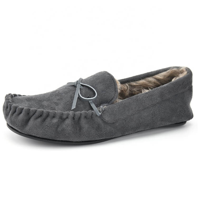 Thermal Microfiber Moccasins Indoor Outdoor Shoes for Men