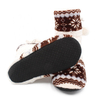 Christmas high top boots slipper with plush lining