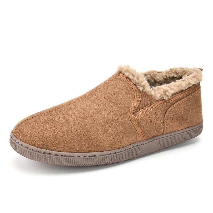 Men's winter suede moccasins house shoe