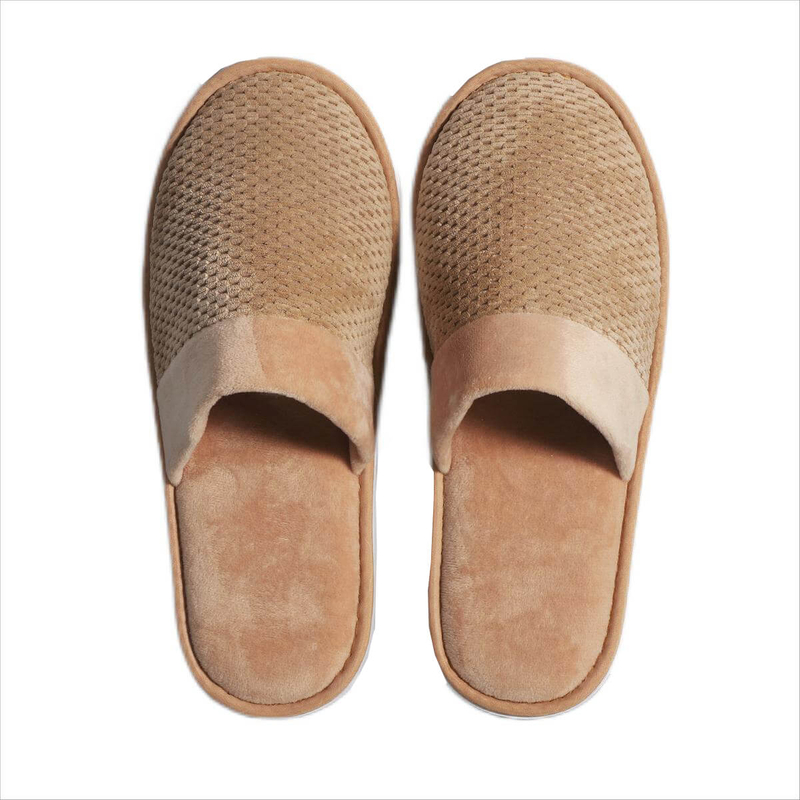 Mesh cloth disposable hotel slippers