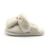 Winter rabbit warm non-slip plush furry slippers for women