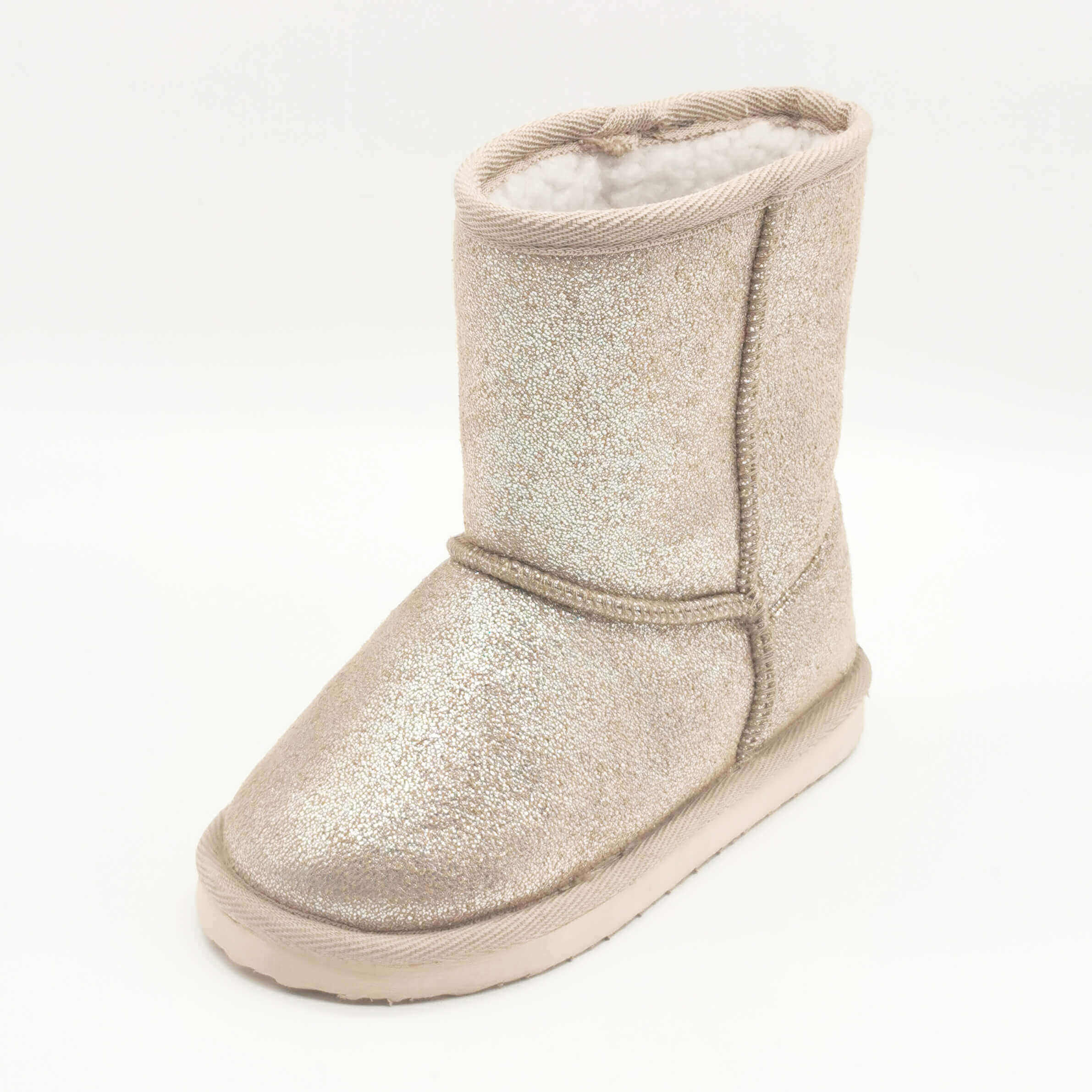 Kid's shiny Gerrit upper with warm plush lining boot