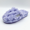 Light purple faux fur slipper with EVA sole