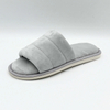 Soft open toe cozy plush daily-use house slippers for ladies