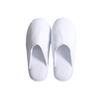 Luxury suede sole with white coral fleece for spa slipper