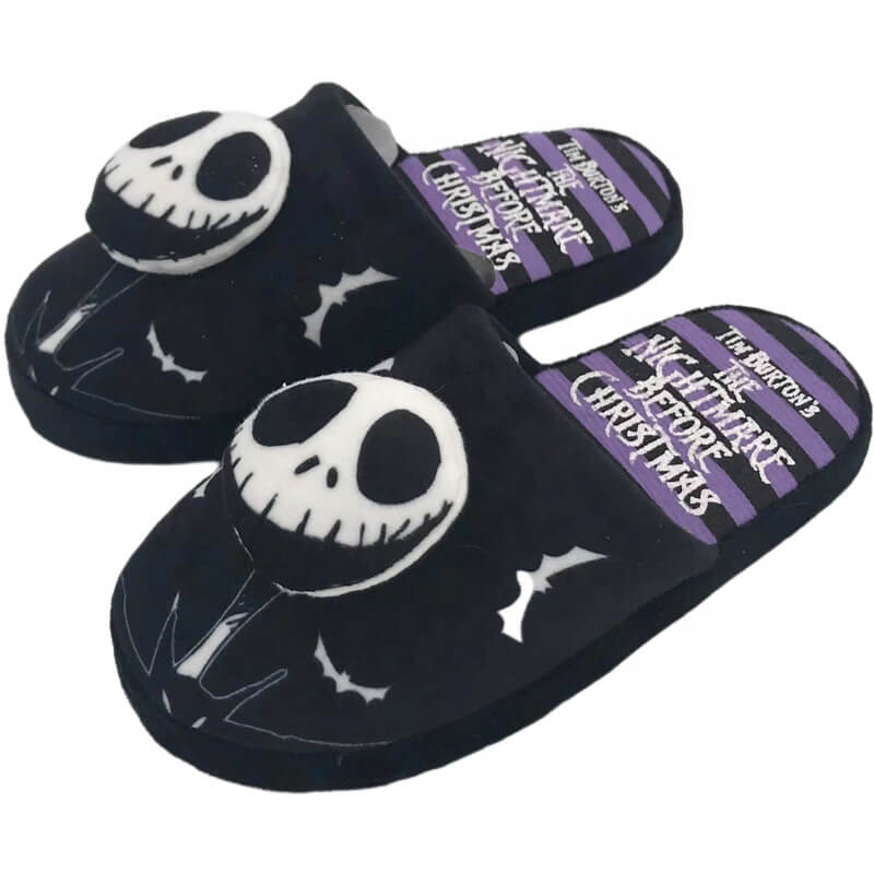 The nightmare before Christmas jack skellington face women's slippers