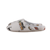 Eco-friendly printed linen travel slippers