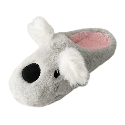 Comfortable plush animal house slippers for girls