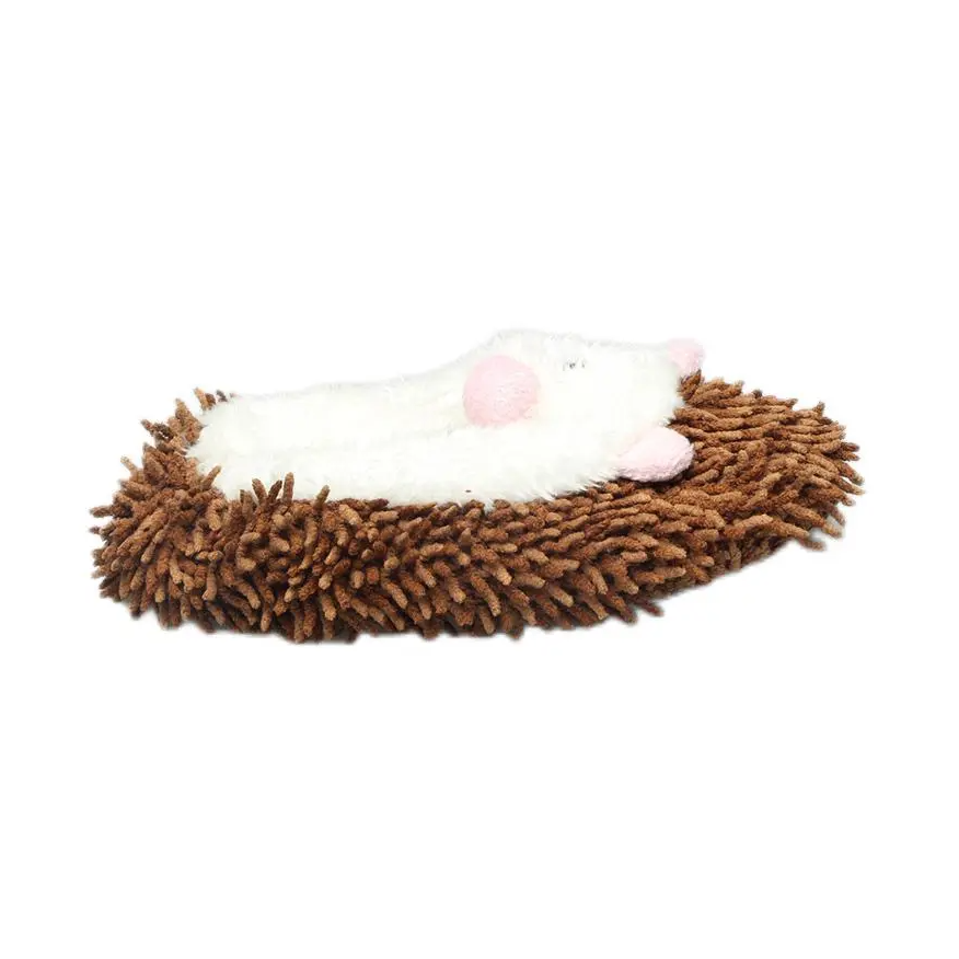 Cute 3D hedgehog fuzzy indoor toddler kids slipper