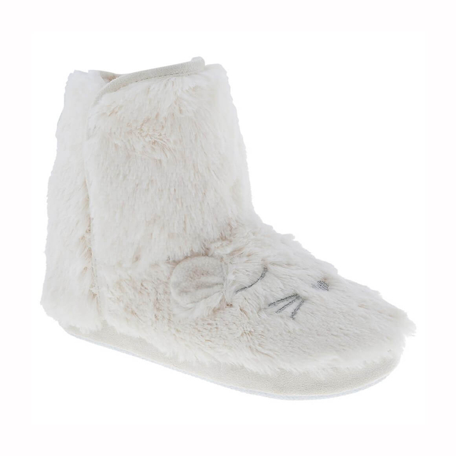 Faux fur sleeping mouse slipper boot for women