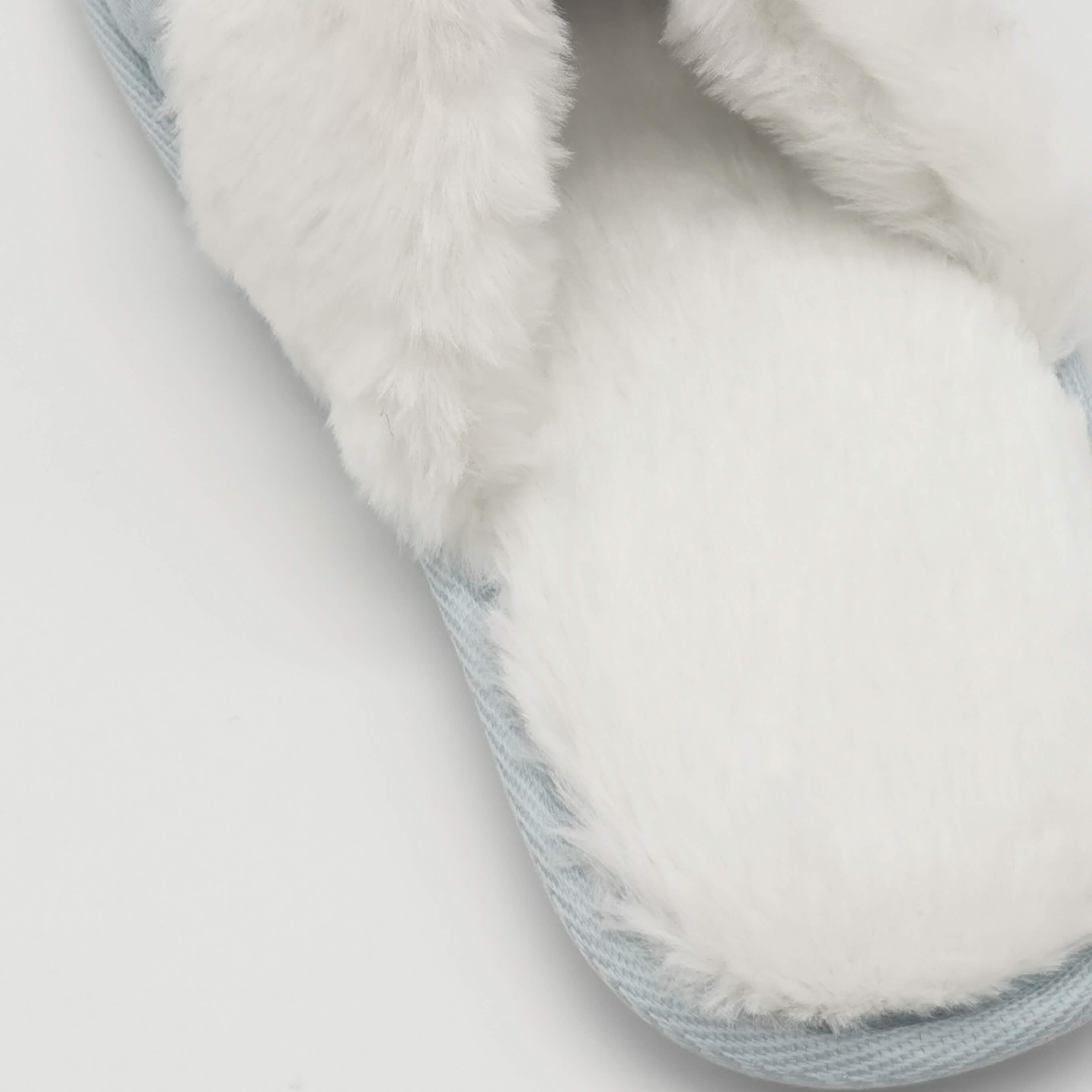 Jersey memory foam comfy slip-on house slippers with faux fur lined