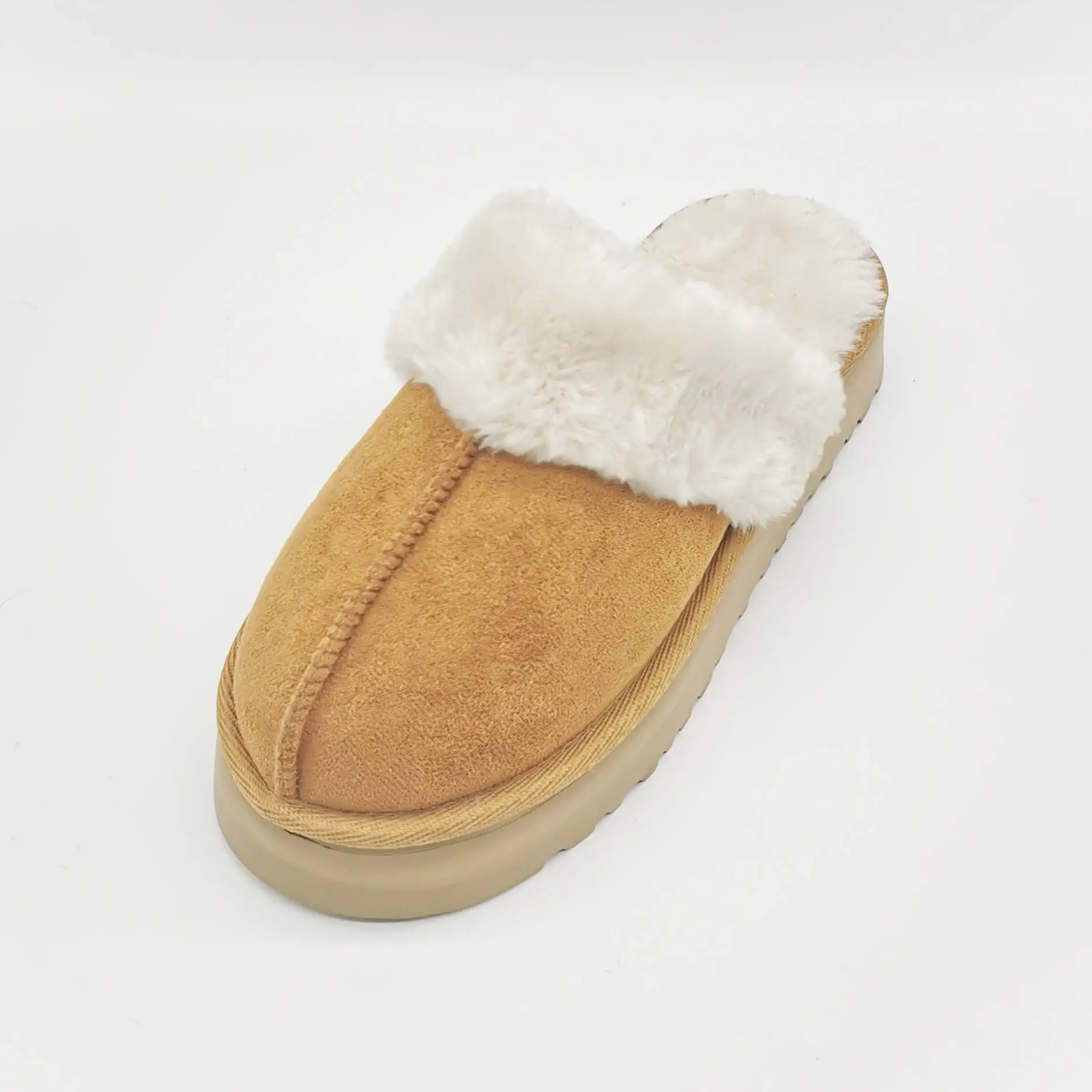 Winter warm soft unisex thick sole fluffy slippers