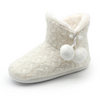 Women's cotton slippers indoor boots with ball