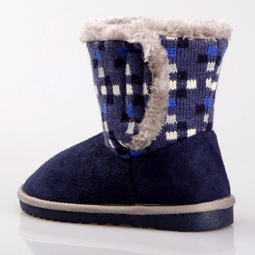 Boy fashion snow boots knitted comfortable boots