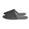 Washable grey coral fleece disposable spa hotel slipper 