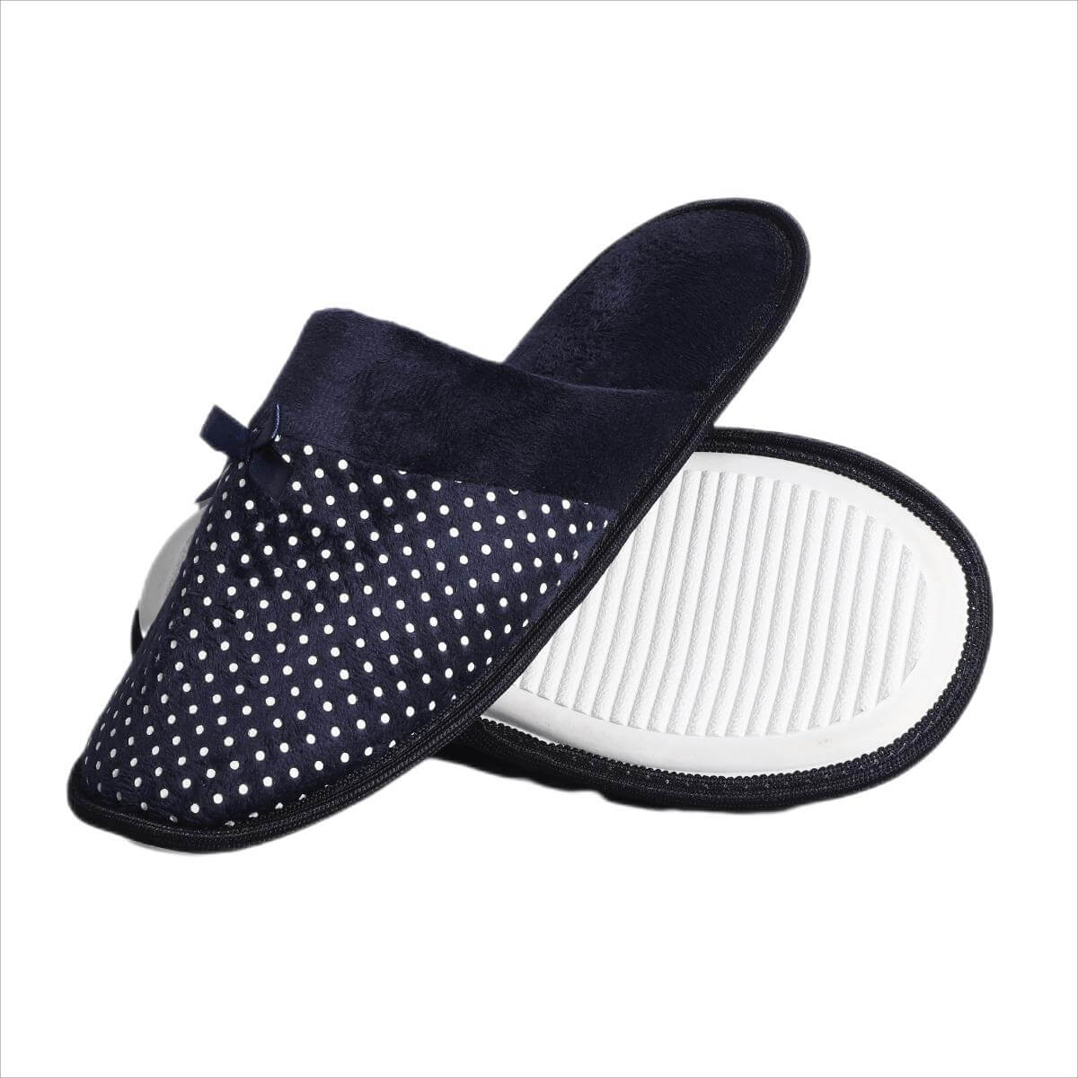 Washable coral fleece disposable hotel slipper with TPR sole