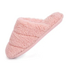 Women's indoor fur plush flat comfortable soft warm slides slippers