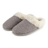 Comfy faux fur women memory foam TPR slip-on anti-skid sole home slippers