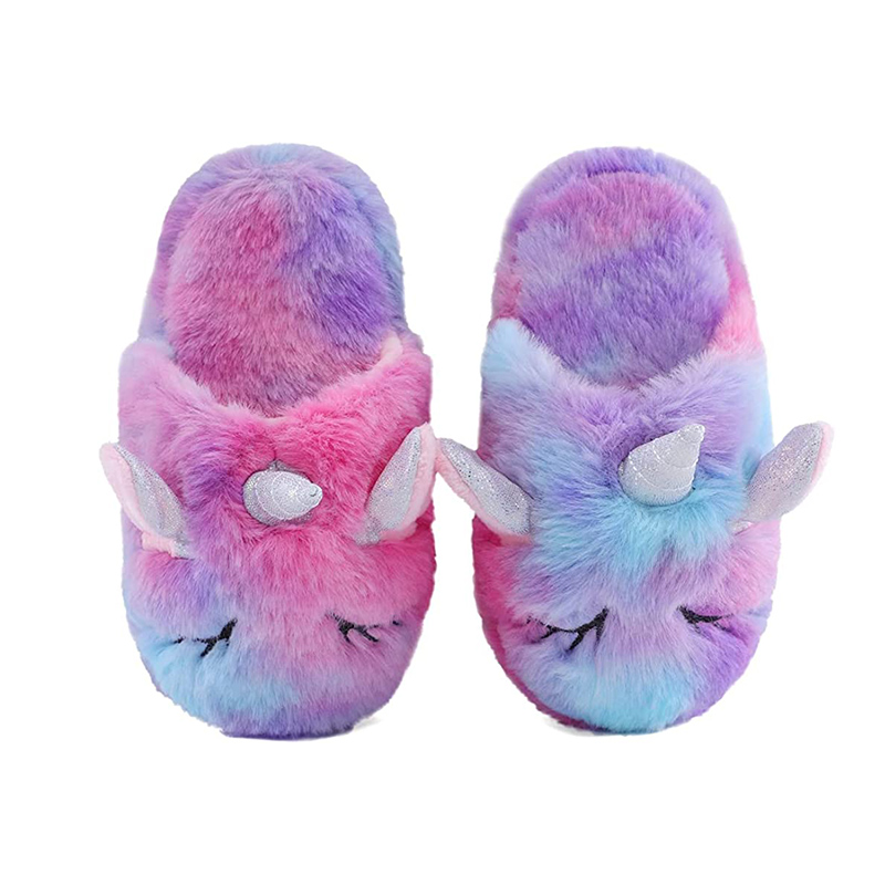 Women sizes unicorn plush house indoor warm slippers