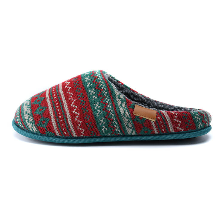 Christmas cozy knitted memory foam fuzzy slippers