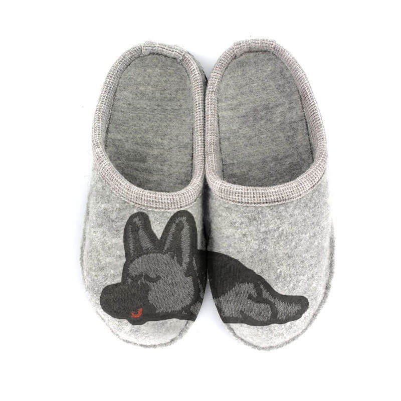 Home family guest indoor women and men felt slippers