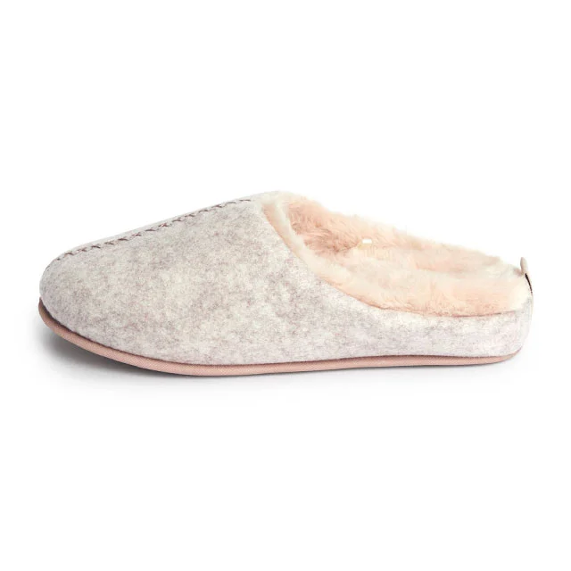 Winter indoor flat faux fur warm felt indoor slippers