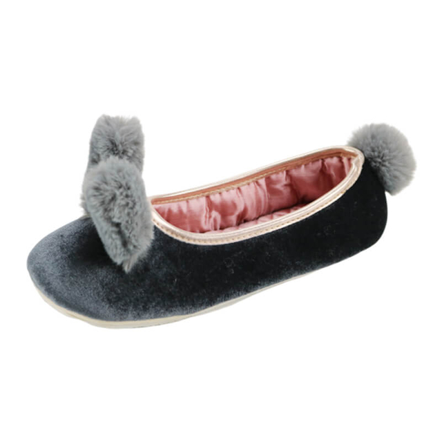 Women′s new design cute ears house indoor and outdoor slipper