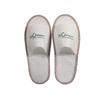 Custom logo eco-friendly hotel open-toe disposable spa slippers