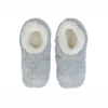 Ladies' cozy coral fleece pull-on slipper socks