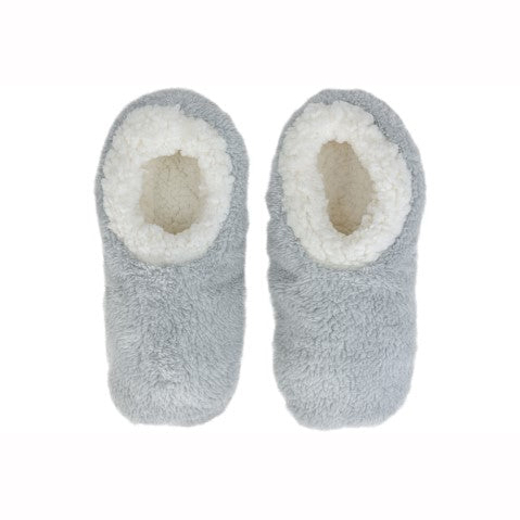 Ladies' cozy coral fleece pull-on slipper socks