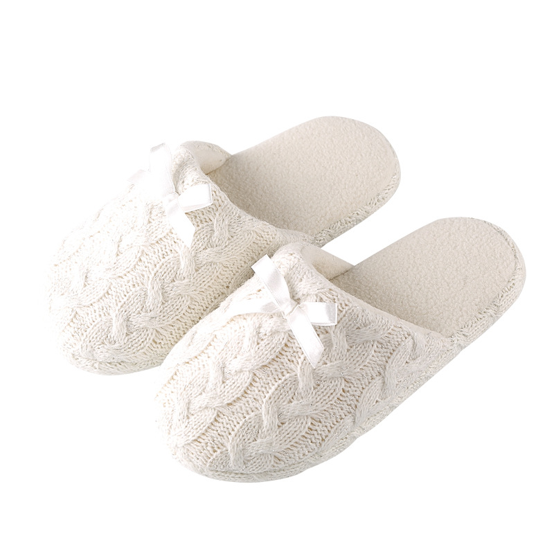 European style cashmere lovely winter warm slippers for adults 