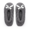 Bowknot sweet faux fur ballet slippers dancing shoe slippers