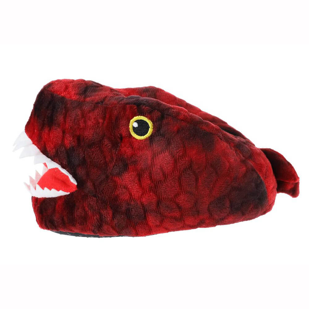 Boys dino slipper with 3D felt teeth