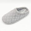 Grey coral fleece cozy warm home slippers for women