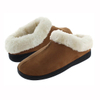 Ladies' suede fabric warm comfy snow slipper