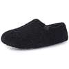 Women's fuzzy curly fur loafer slippers with polar fleece lining