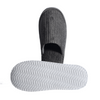 Washable grey coral fleece disposable spa hotel slipper 