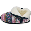 Comfort cable knit booties slippers for women