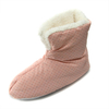 Lovely ultralight winter dotted textile down booties