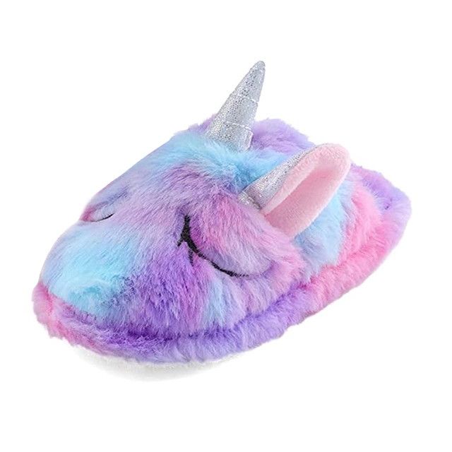 Women sizes unicorn plush house indoor warm slippers