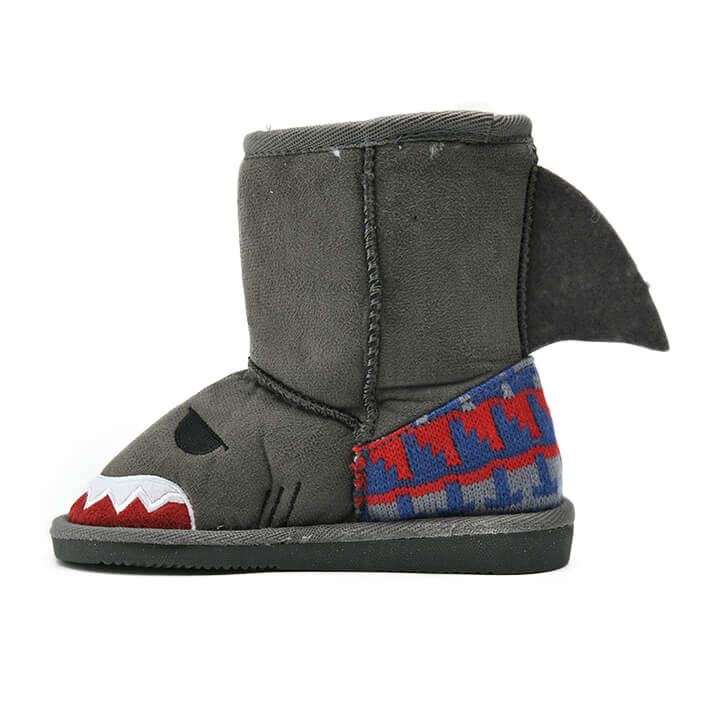 Lovely embroidery 3D cartoon character boys' boots