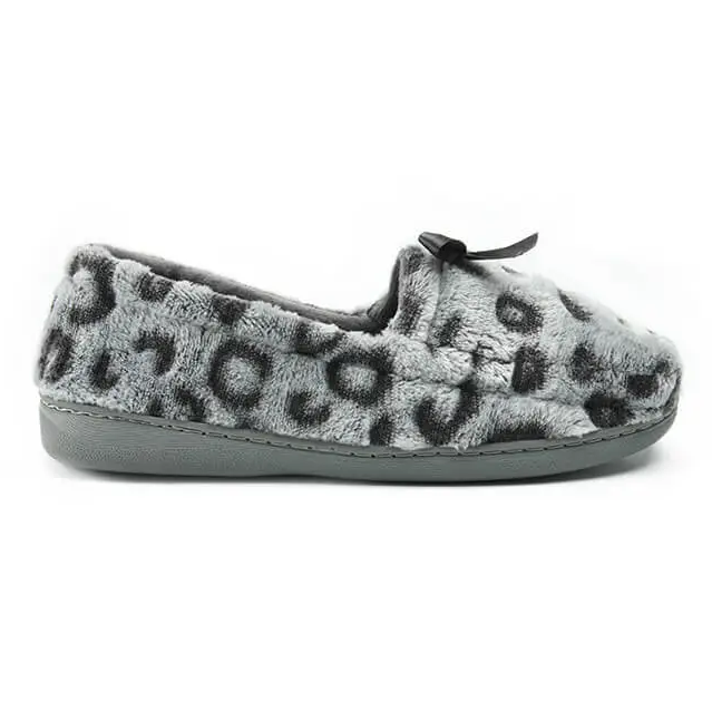 Trendy leopard comfort slippers with TPR outsole