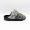 Knitted fabric furry women's winter slipper