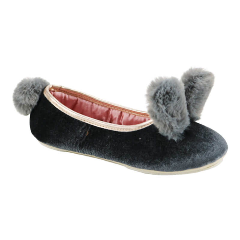 Women′s new design cute ears house indoor and outdoor slipper